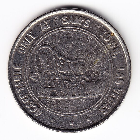 1979 Sam's Town Hotel & Gambling Hall Las Vegas $1 Gaming Token (b18) - Picture 2 of 2